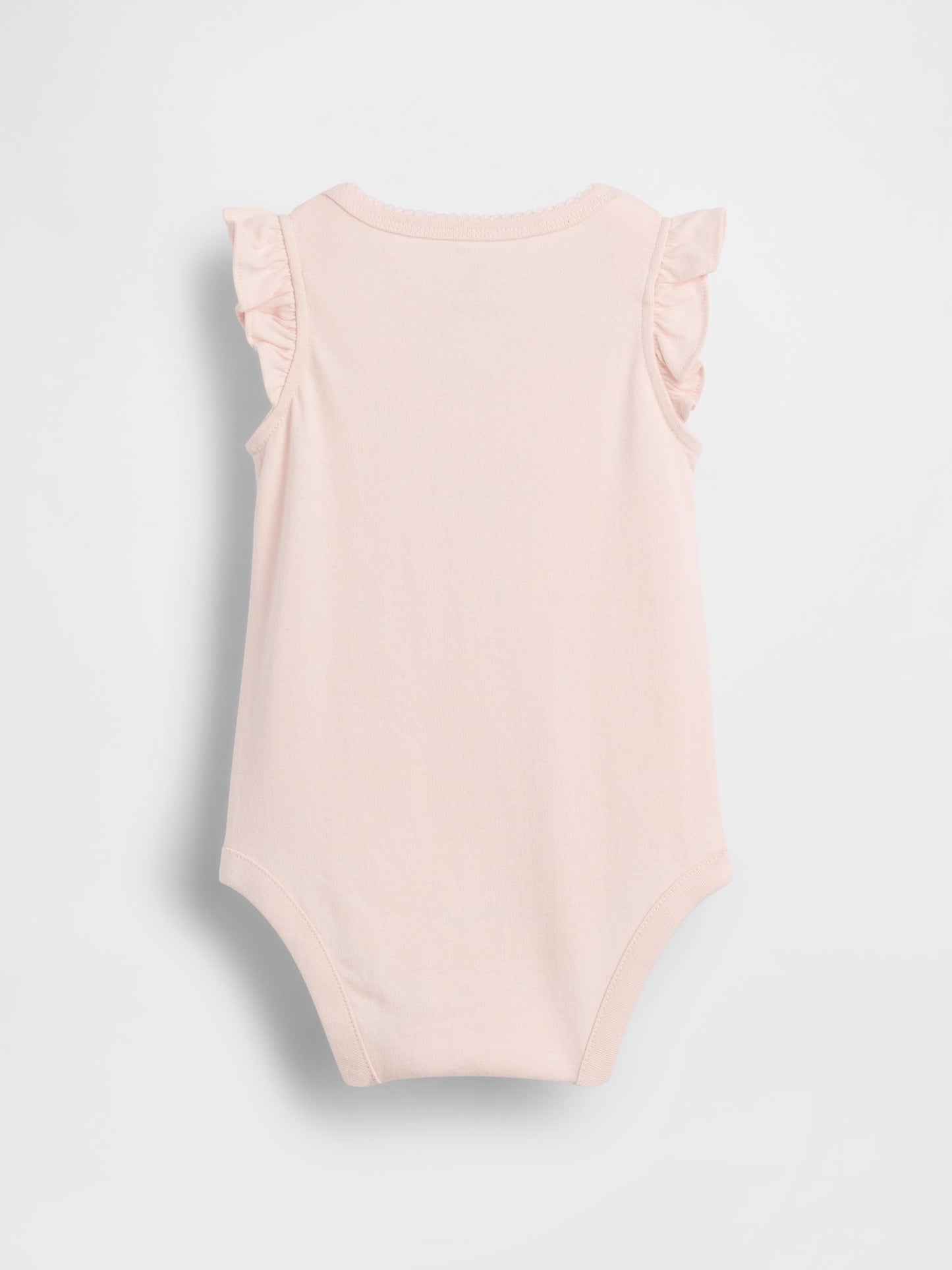Açık Pembe Organik Pamuk Grafik Baskılı Bodysuit