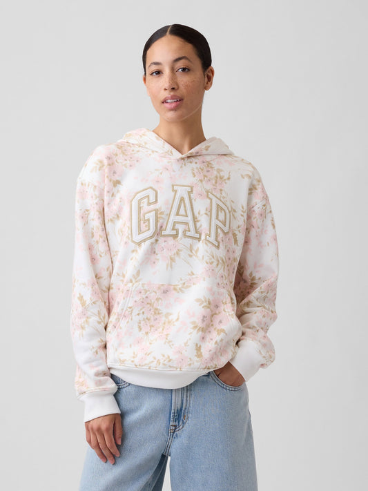 Beyaz Relaxed Gap Logo Sweatshirt