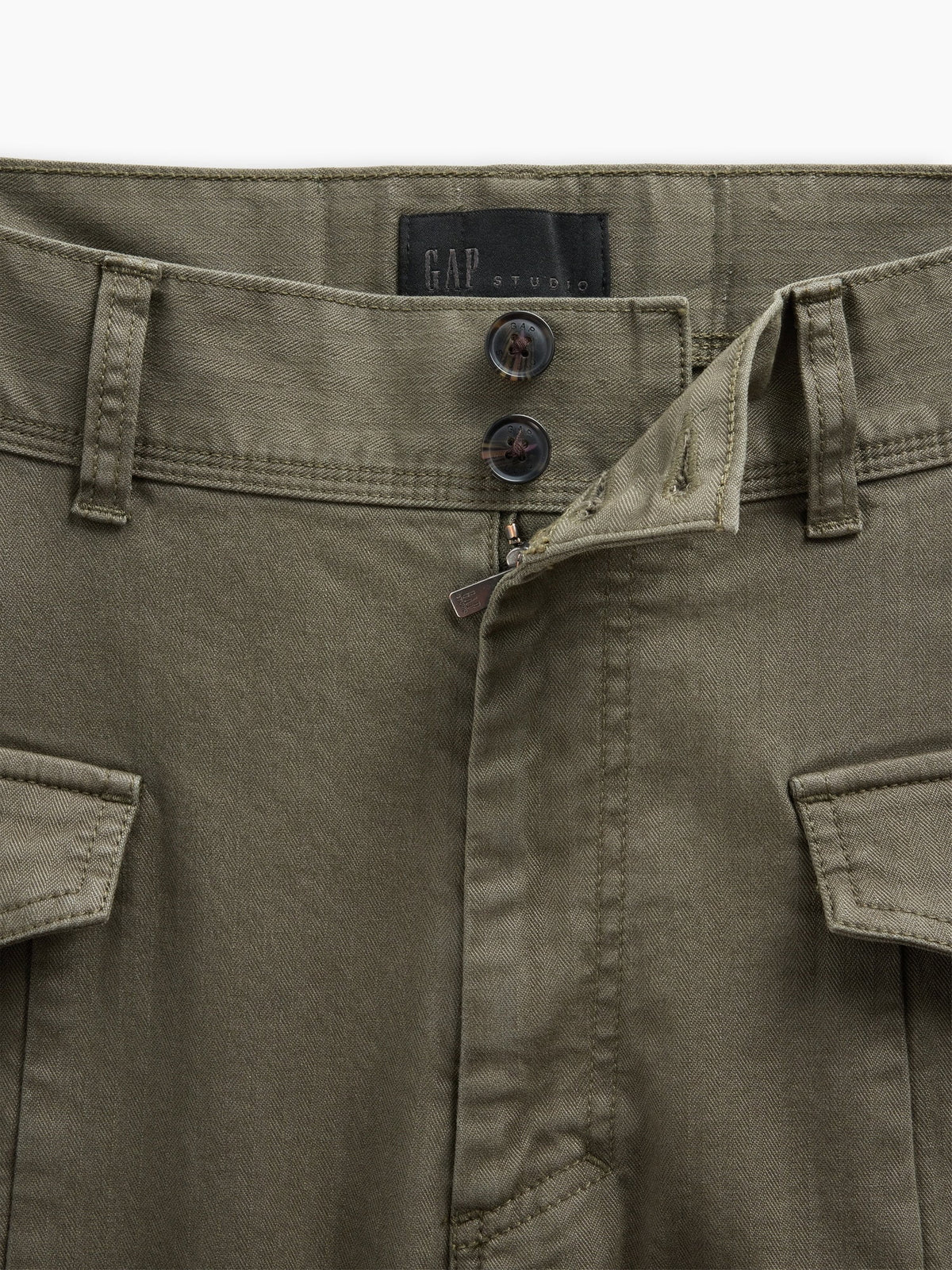 Haki Gapstudio Herringbone Baggy Pantolon