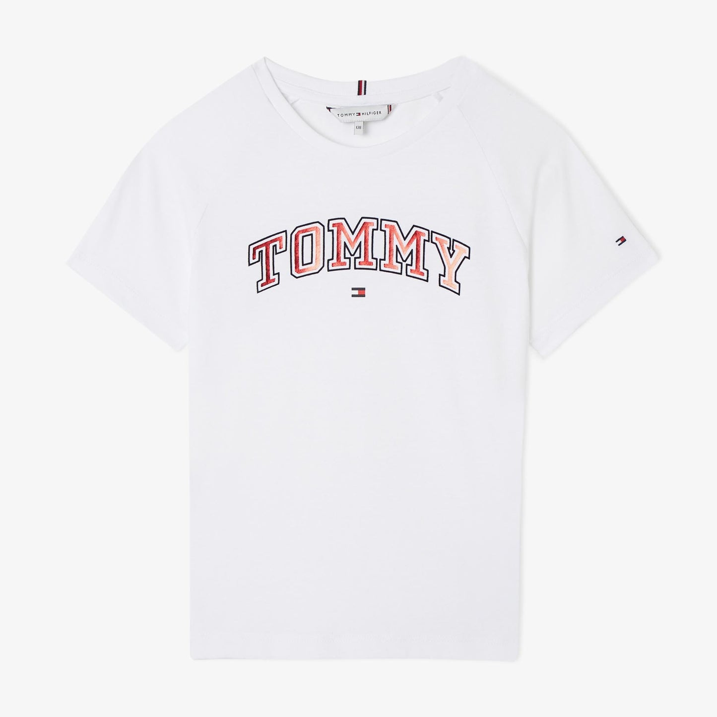 Tommy Hilfiger Varsiy Foil Çocuk Beyaz T-shirt