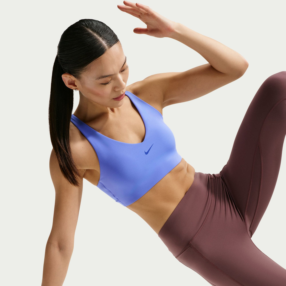 Nike Pro Seamless Kadın Mavi Bra