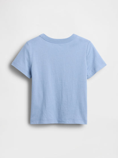 Açık Mavi Mix & Match Cep T-shirt
