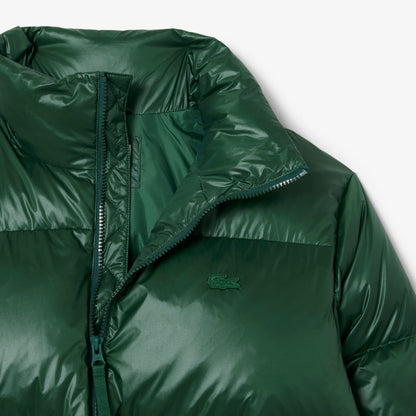 Lacoste Erkek Relaxed Fit Kapüşonlu Yeşil Mont
