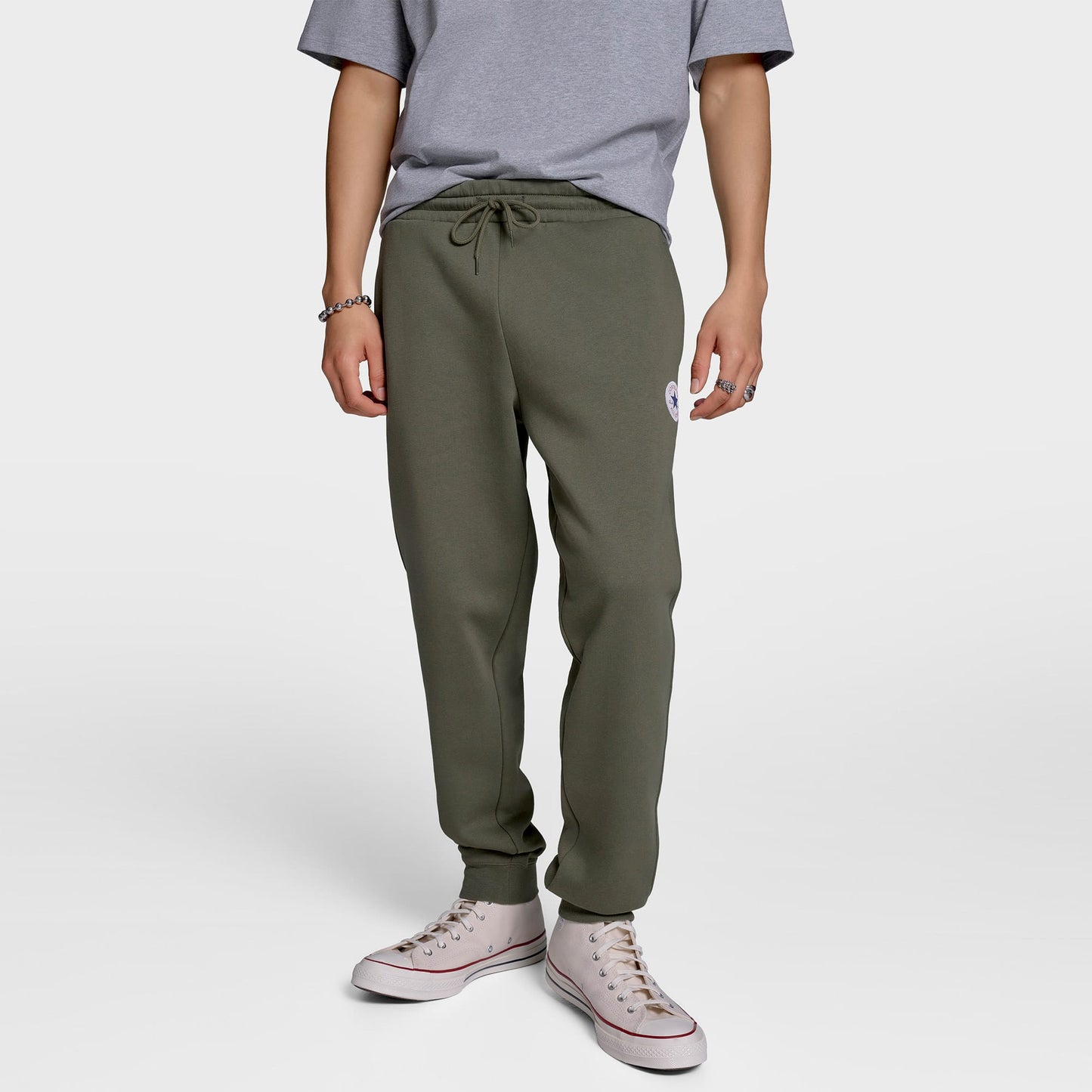 Converse Standard Fit Core Chuck Patch Erkek Haki Pantolon