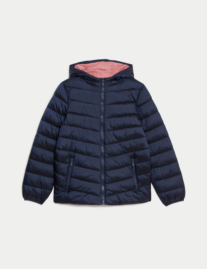 Regular Fit Kapüşonlu Puffer Şişme Mont (6-16 Yaş)