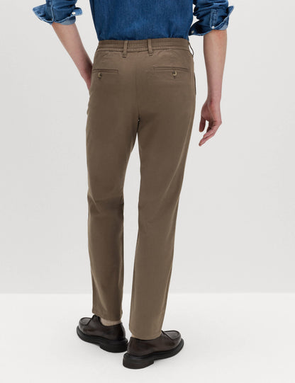 Regular Fit Lastikli Bel Chino