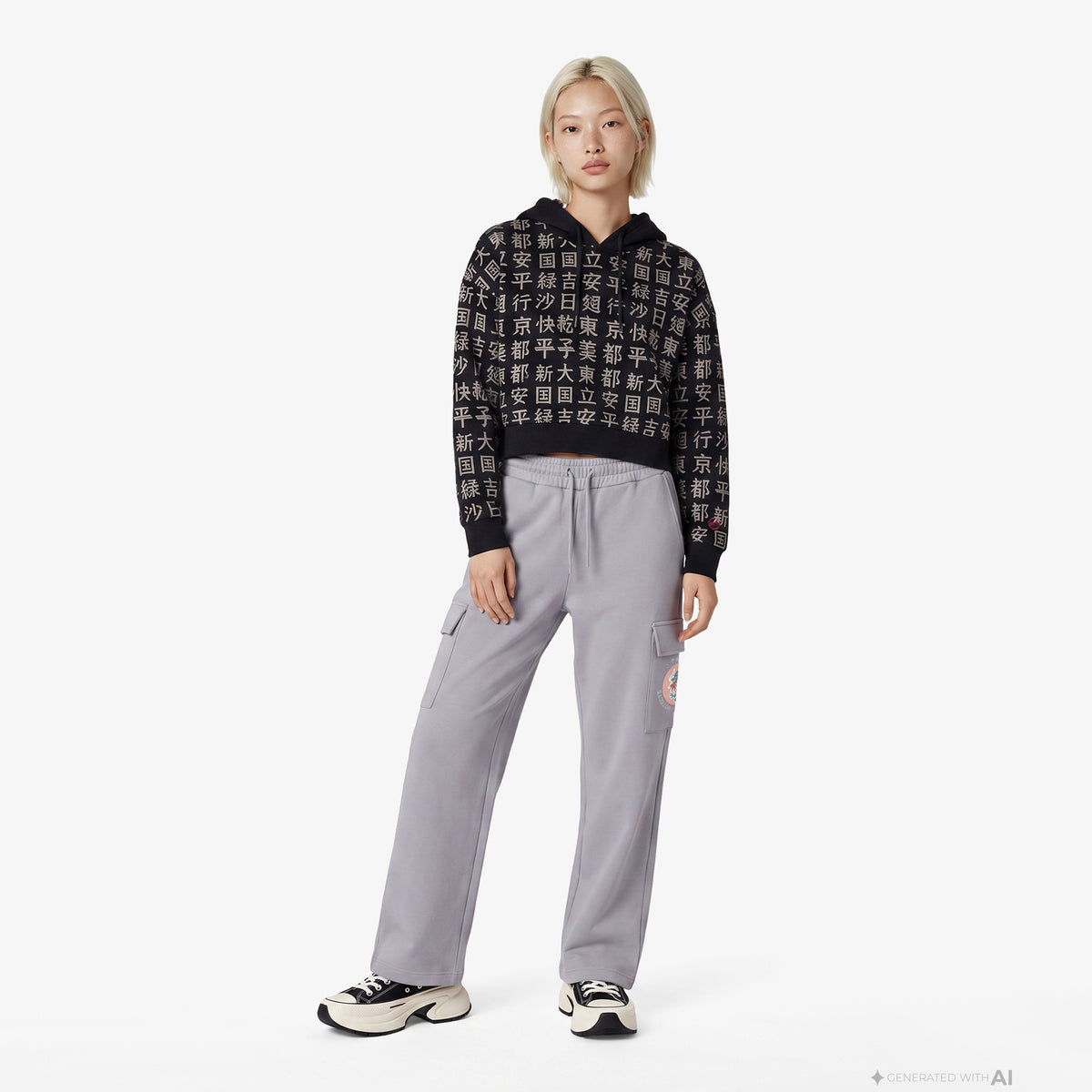 Unıted4 Regular Fit Kadın Siyah Sweatshirt