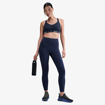 Nike Indy High Support Front-zip Sports Kadın Siyah Antrenman Bra