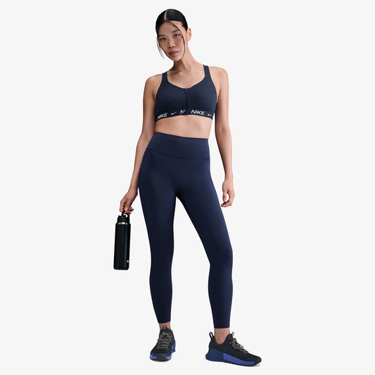 Nike Indy High Support Front-zip Sports Kadın Siyah Antrenman Bra