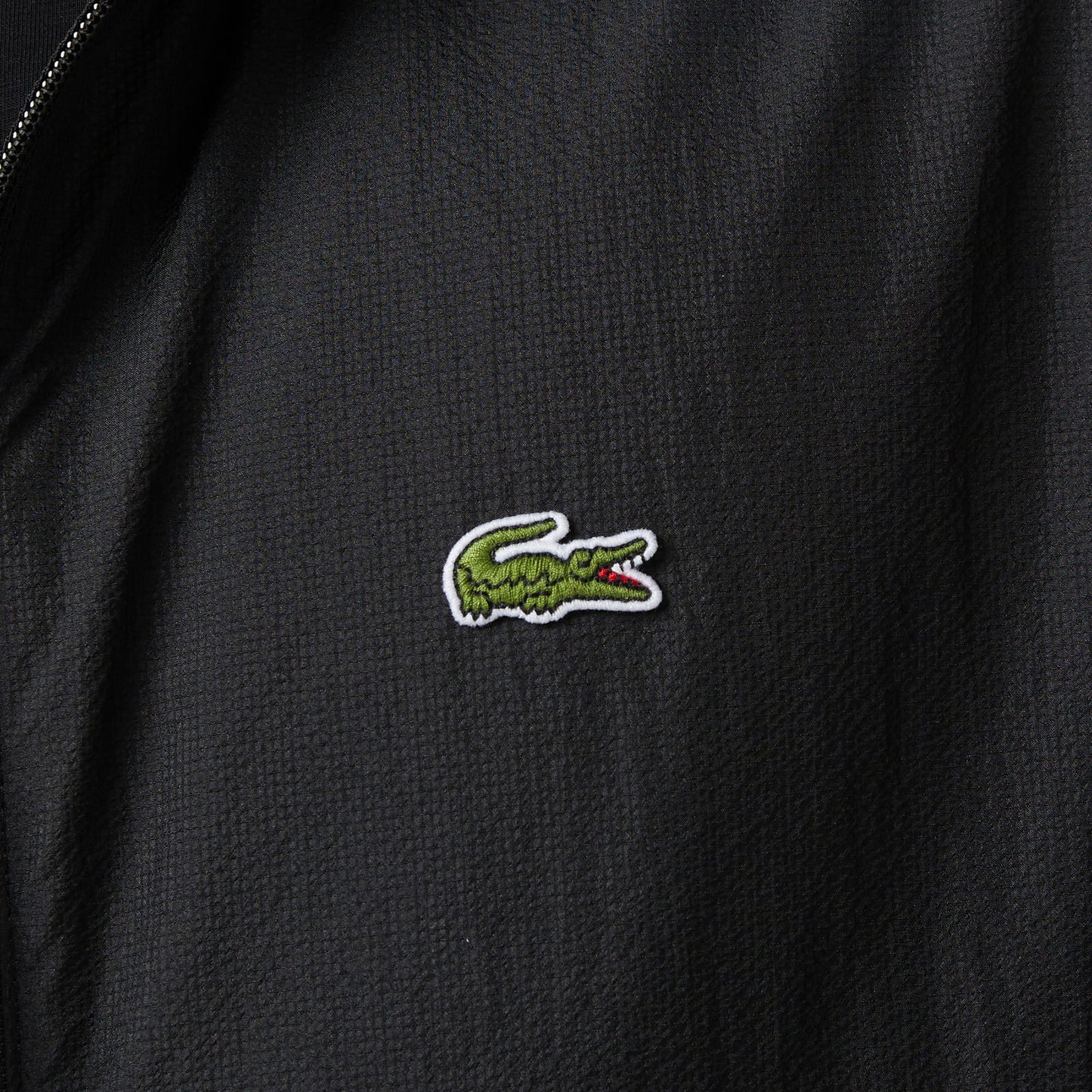 Lacoste Erkek Kapüşonlu Siyah Yağmurluk