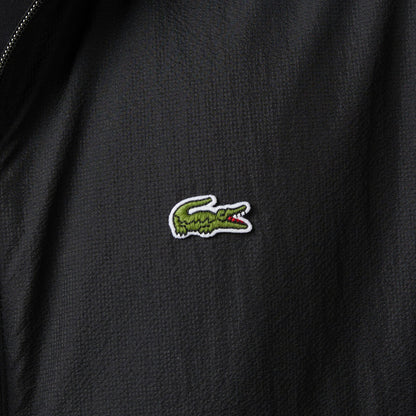 Lacoste Erkek Kapüşonlu Siyah Yağmurluk