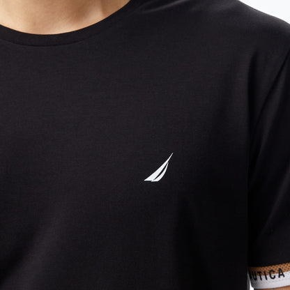 Nautica Erkek Siyah Regular Fit T-shirt