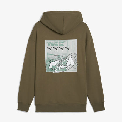 Puma Future Archive Graphic Unisex Yeşil Sweatshirt