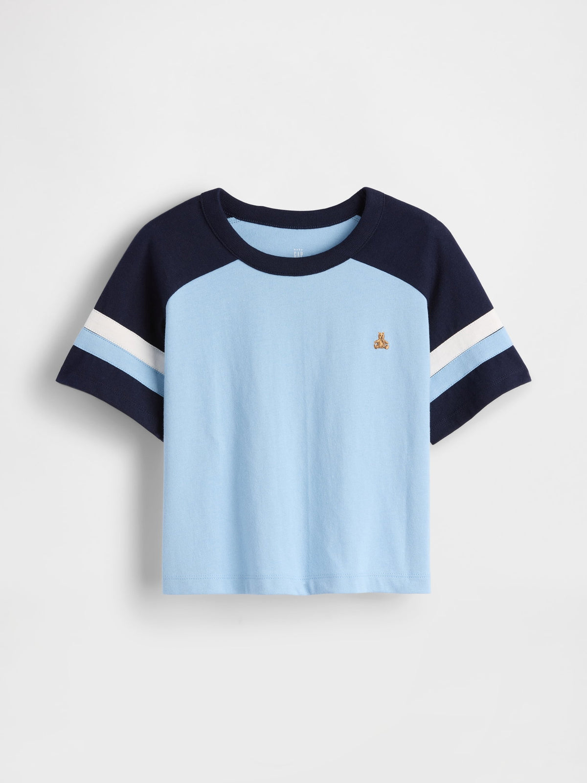 Mavi Raglan Futbol T-shirt