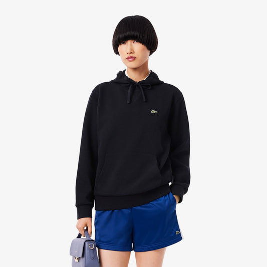 Lacoste Kadın Relaxed Fit Kapüşonlu Lacivert Sweatshirt