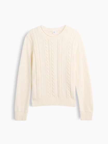 Kırmızı Rollneck Cable Örgü Kazak