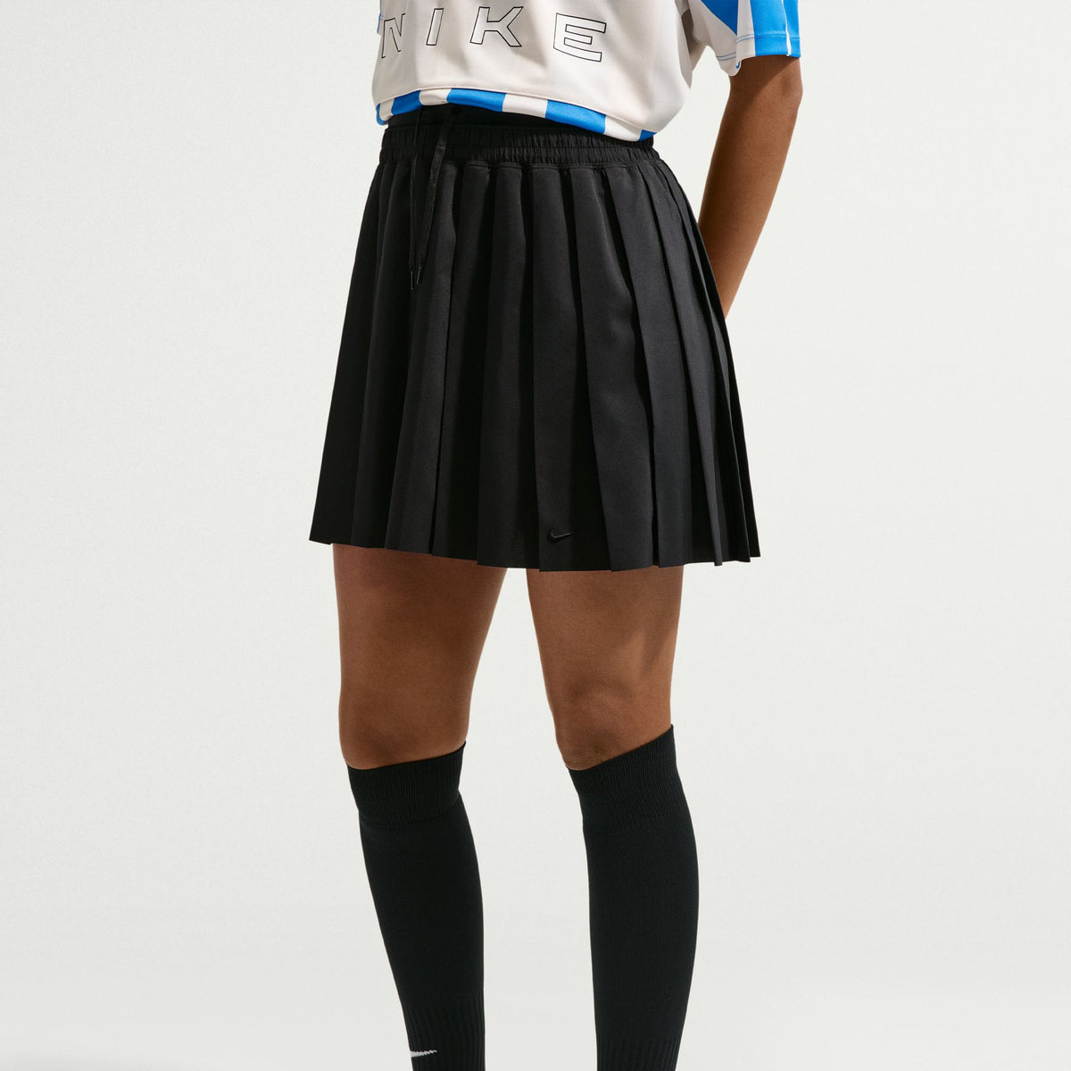 Nike Sportswear Knife Pleat Kadın Siyah Etek