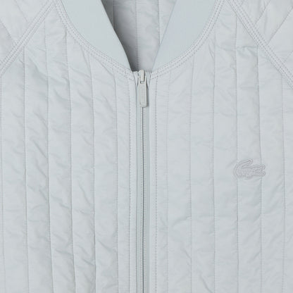 Lacoste Erkek Relaxed Fit Fermuarlı Gri Bomber Ceket