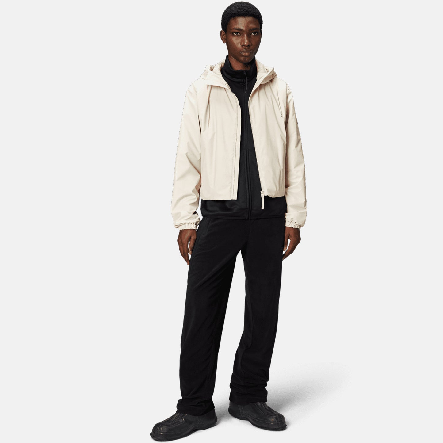 Rains Lohja Short Insulated W3t1 Kadın Krem Yağmurluk