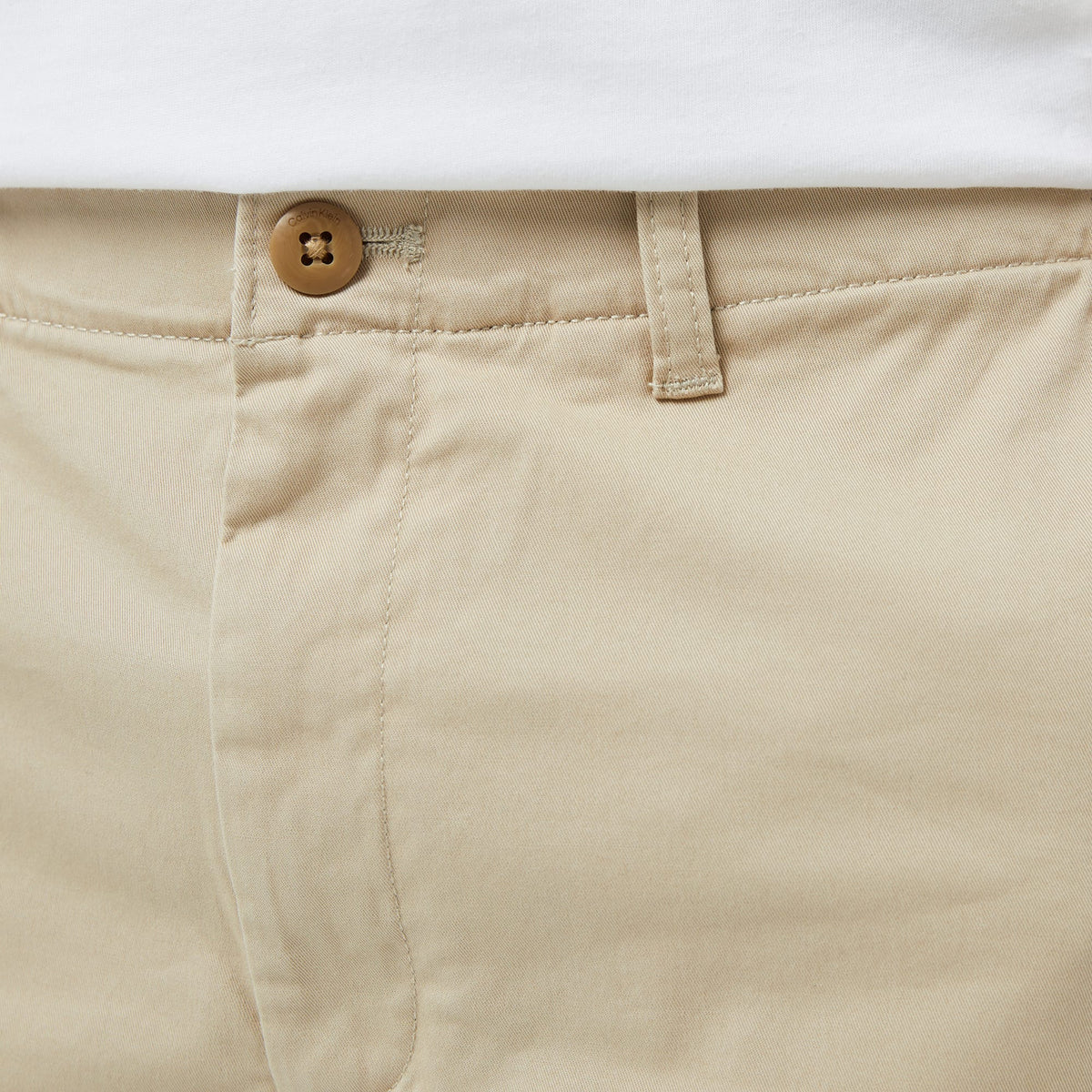 Calvin Klein Straight Comfort Cotton Chino Erkek Kahverengi Şort