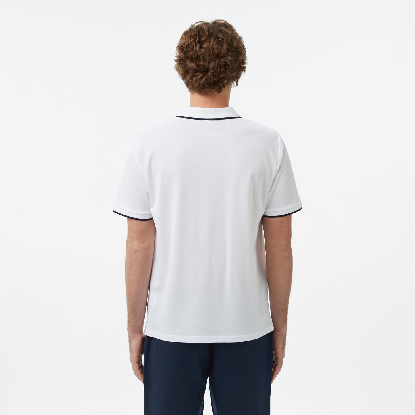 Nautica Erkek Beyaz Regular Fit Polo Yaka T-shirt