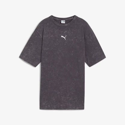 Puma Dare To Relaxed Washed Kadın Gri T-shirt