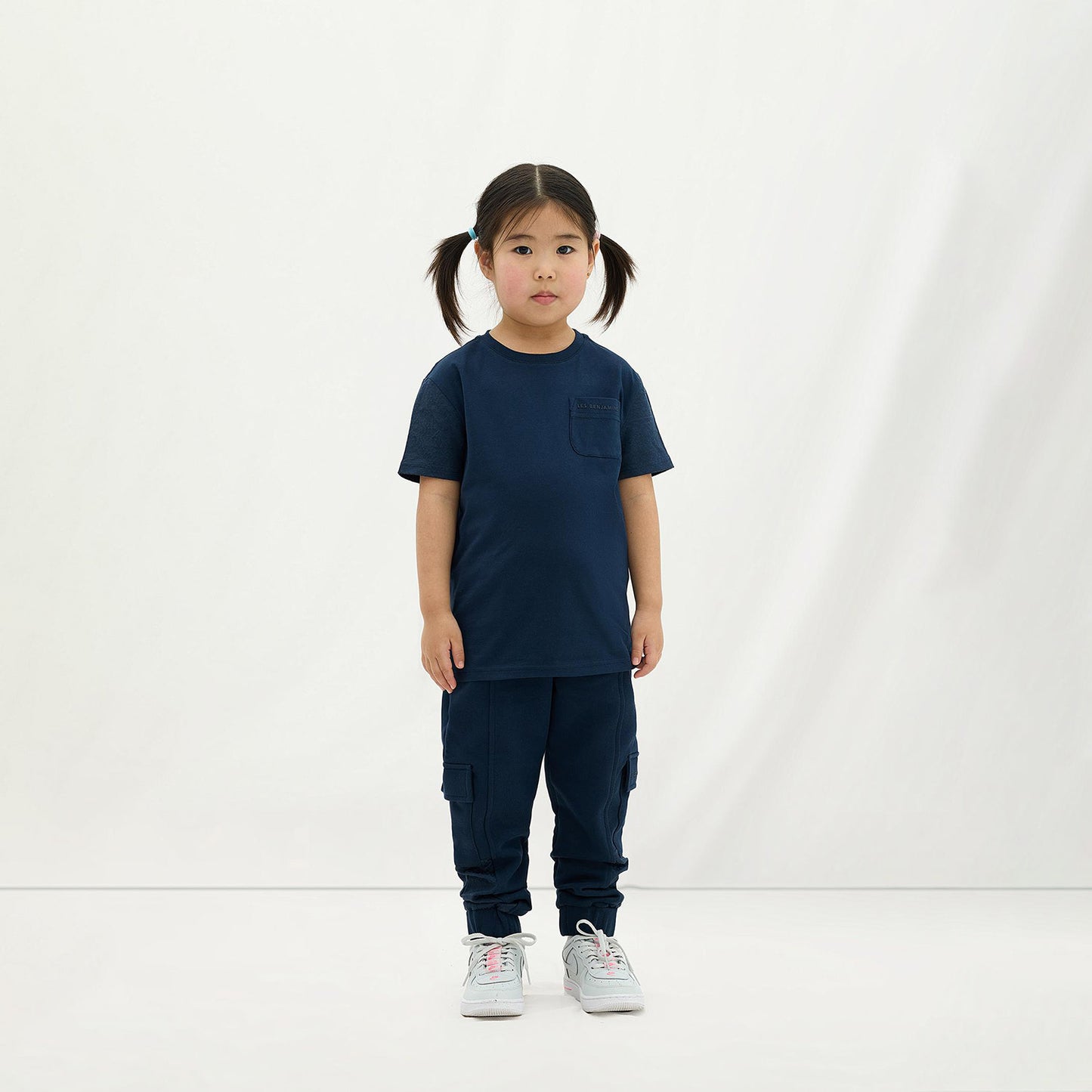 Les Benjamins 402 Çocuk Lacivert T-shirt