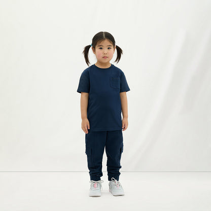 Les Benjamins 402 Çocuk Lacivert T-shirt