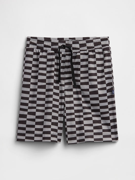 Gri %100 Recycled Pull-on Mesh Şort