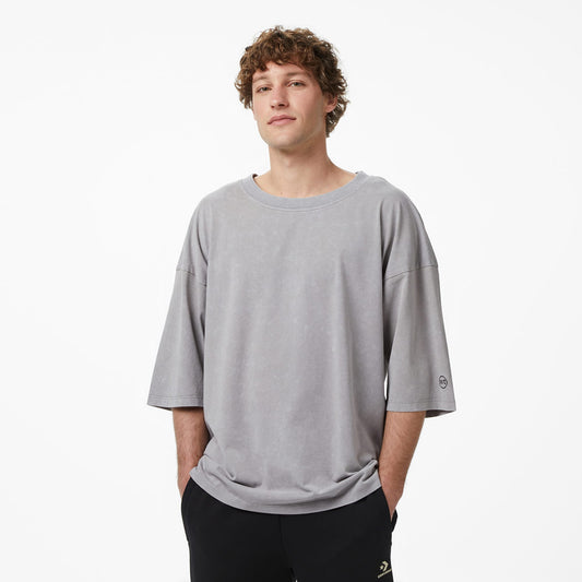 United4 Oversize Fit Erkek Gri T-shirt