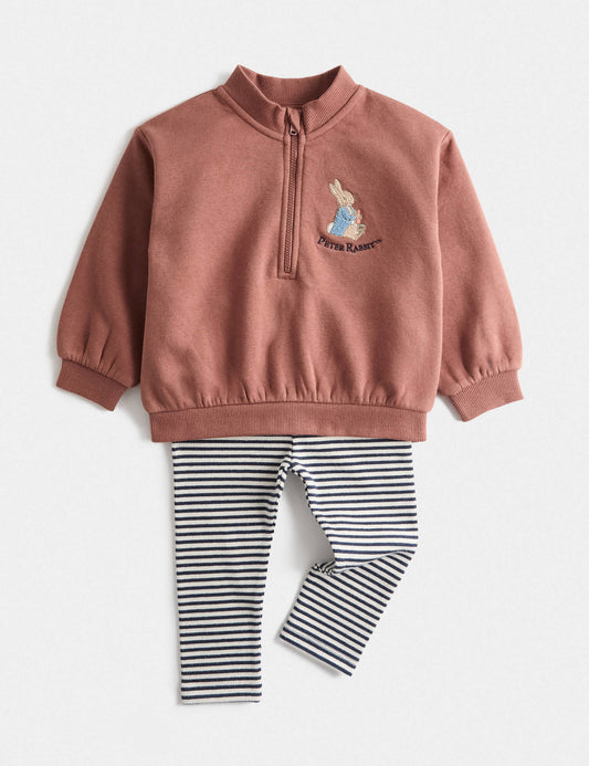 Peter Rabbit™ Pamuklu Bebek Eşofman Takımı