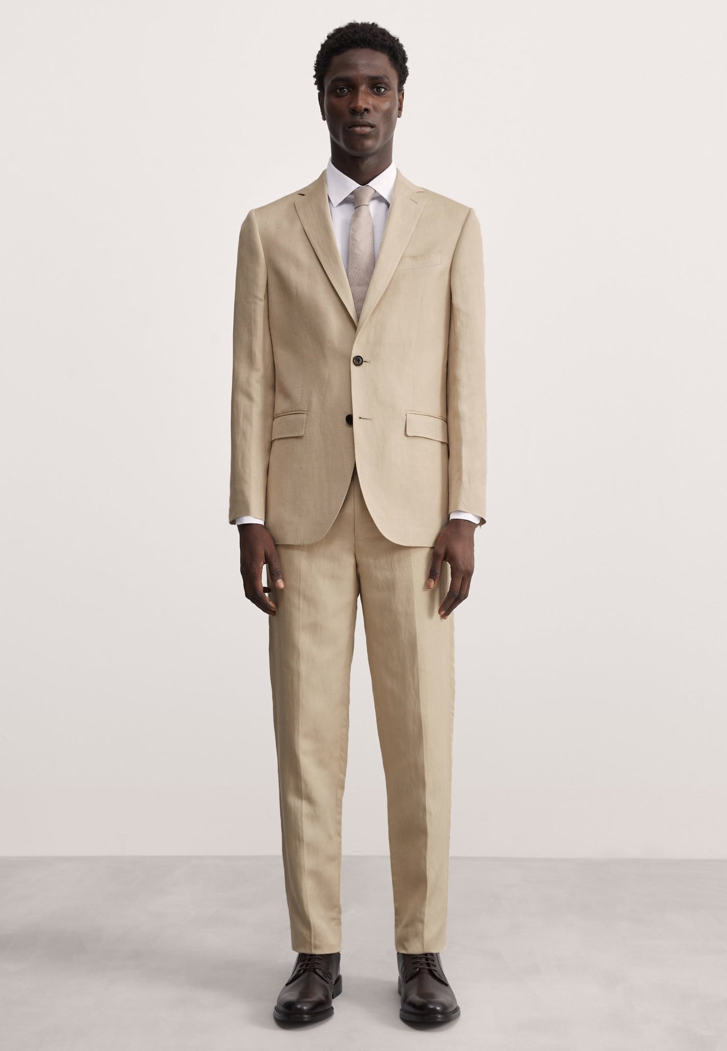 Tailored Fit Keten Ipek Ceket