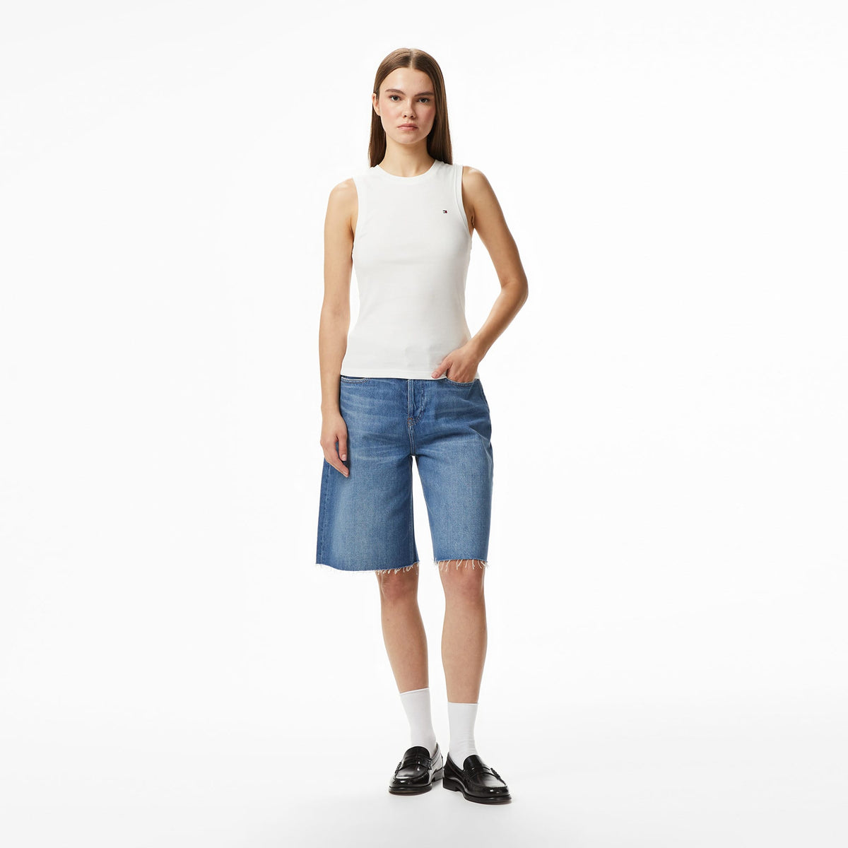 Tommy Hilfiger Modern Cody Kadın Beyaz T-shirt