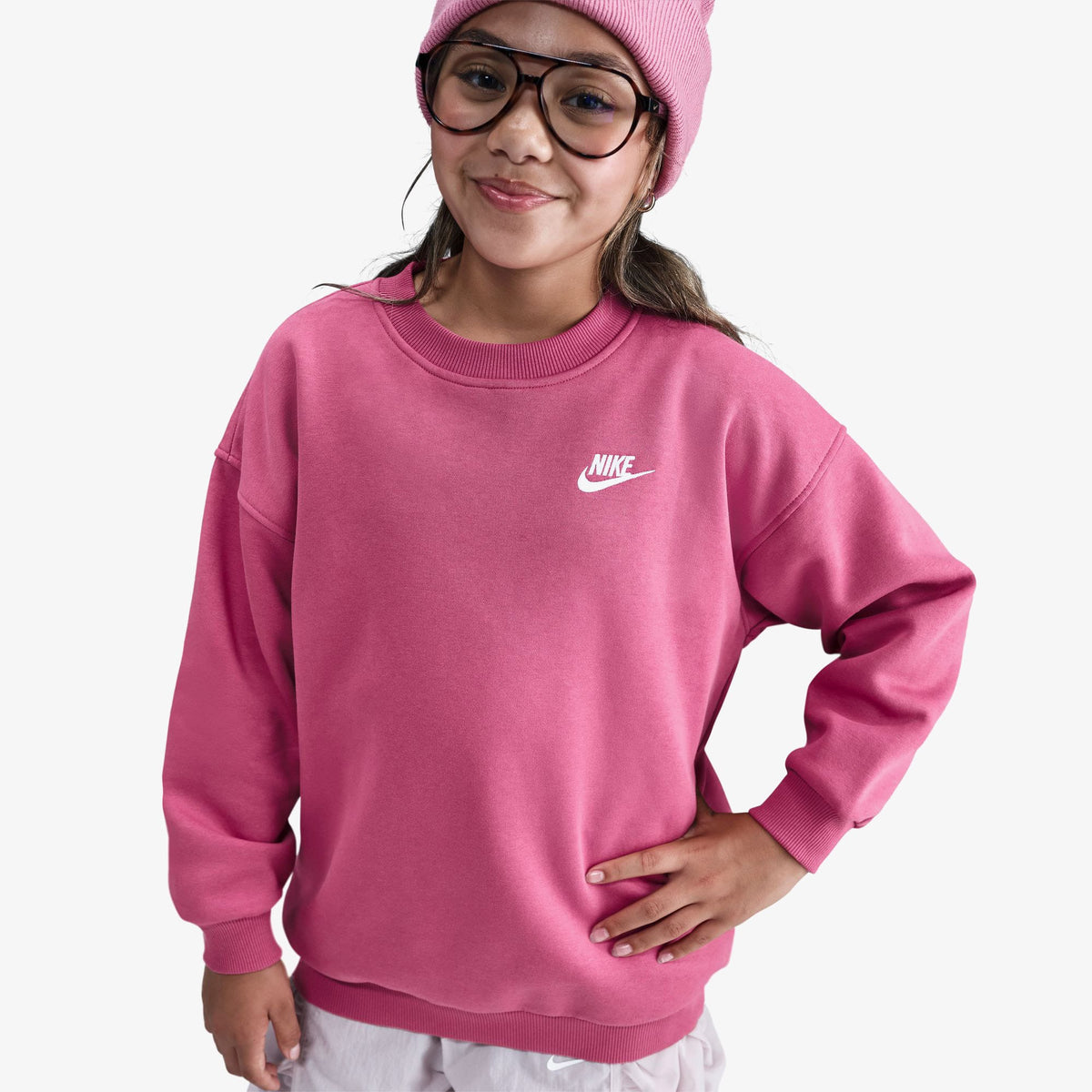 Nike Sportswear Club Fleece Çocuk Pembe Sweatshirt
