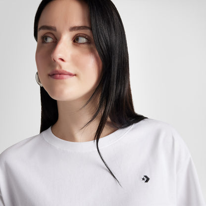 Converse Sporty Boxy Kadın Beyaz T-shirt