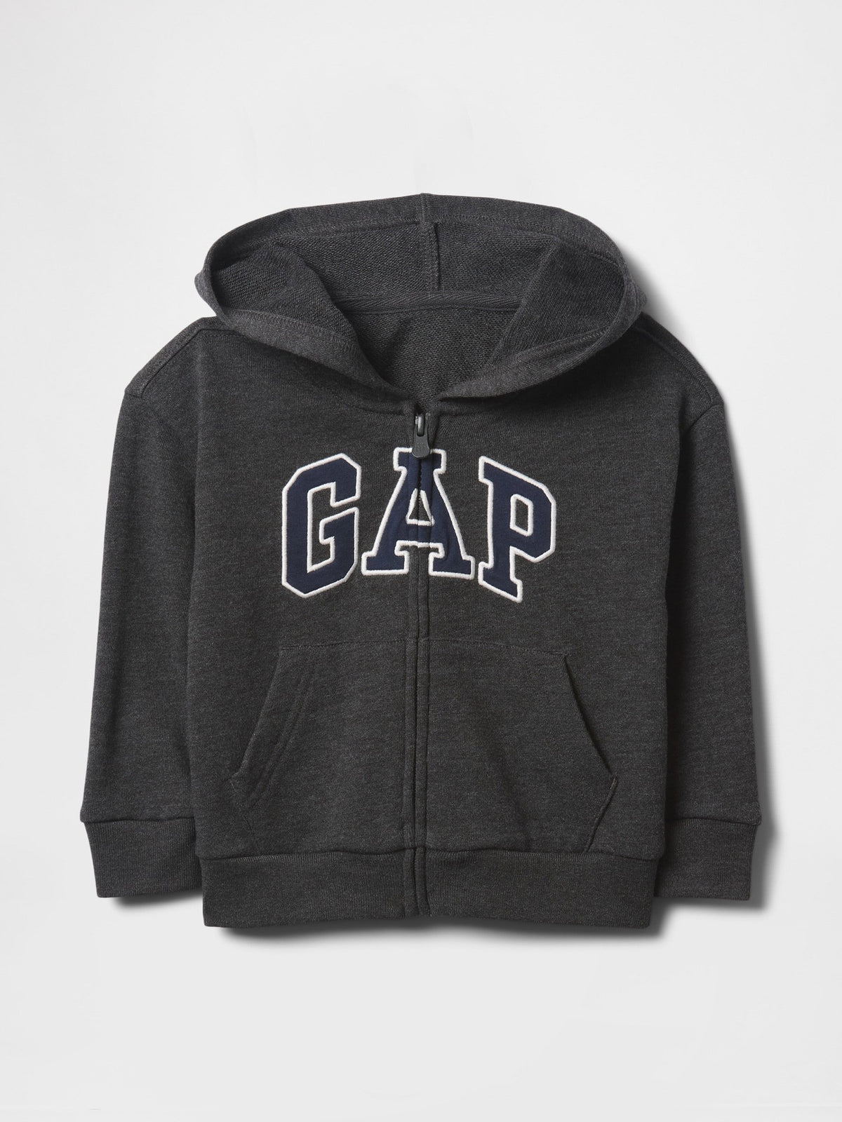 Siyah Gap Logo Relaxed Fermuarlı Sweatshirt