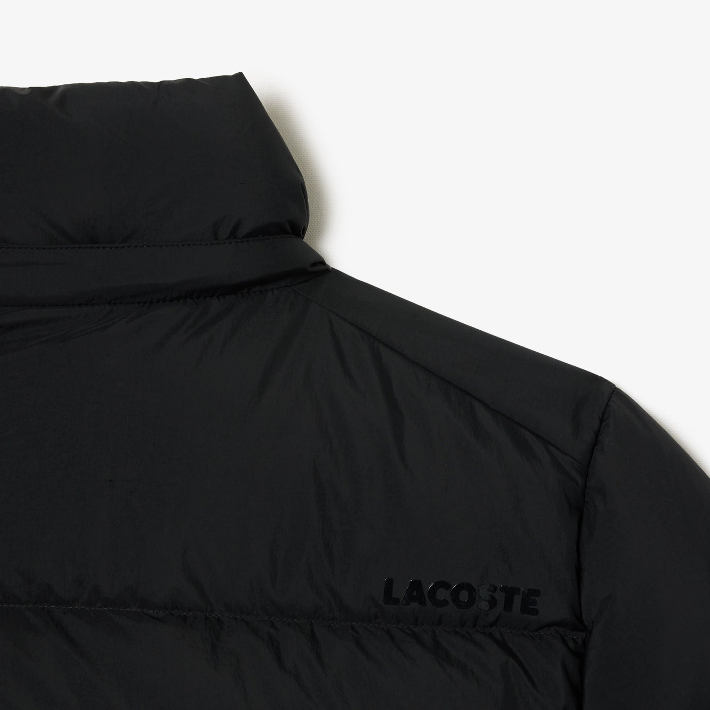 Lacoste Relaxed Fit Kapüşonlu Kadın Siyah Mont