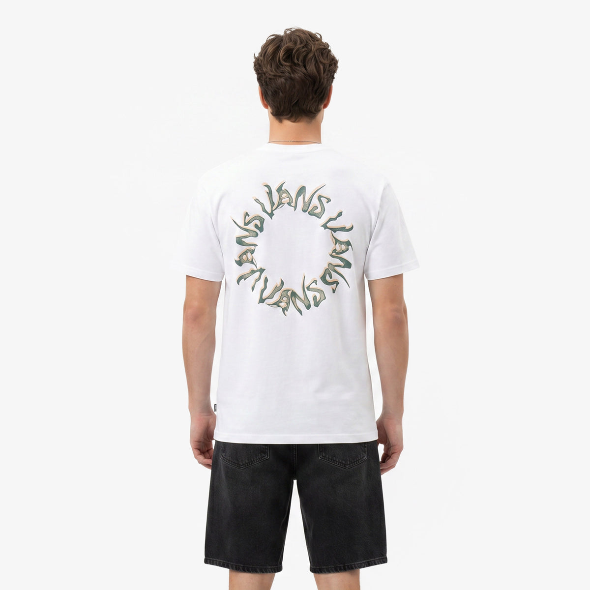 Vans Wild Circle Erkek Beyaz T-shirt