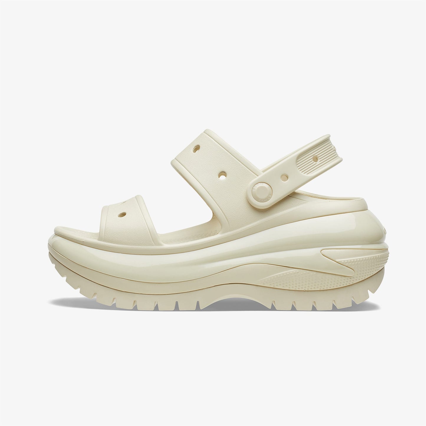 Crocs Classic Mega Crush Kadın Krem Sandalet