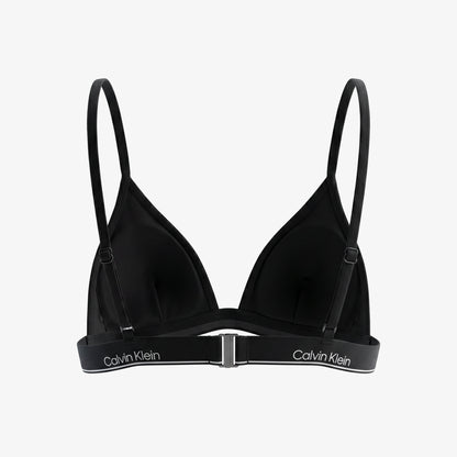 Calvin Klein Triangle Kadın Siyah Bikini Üstü