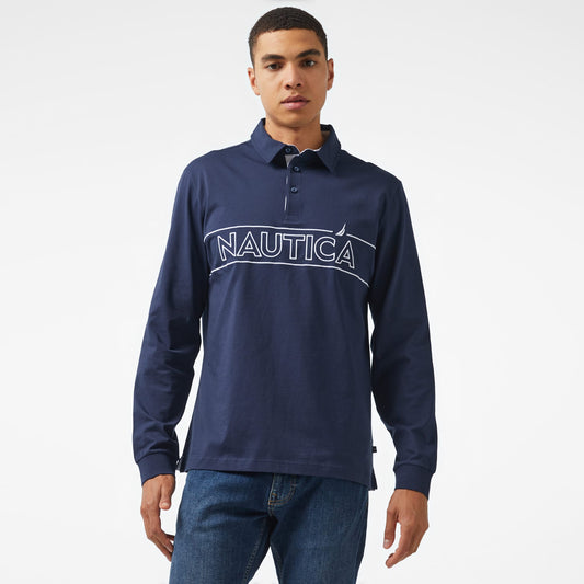 Nautica Erkek Lacivert Polo Yaka T-shirt