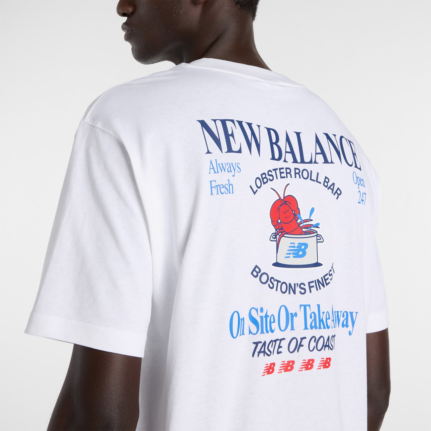 New Balance Lobster Roll Erkek Beyaz T-shirt