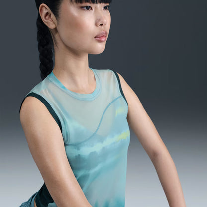 Nike Dri-fıt Nbnw Tank Aop Kadın Mavi Atlet