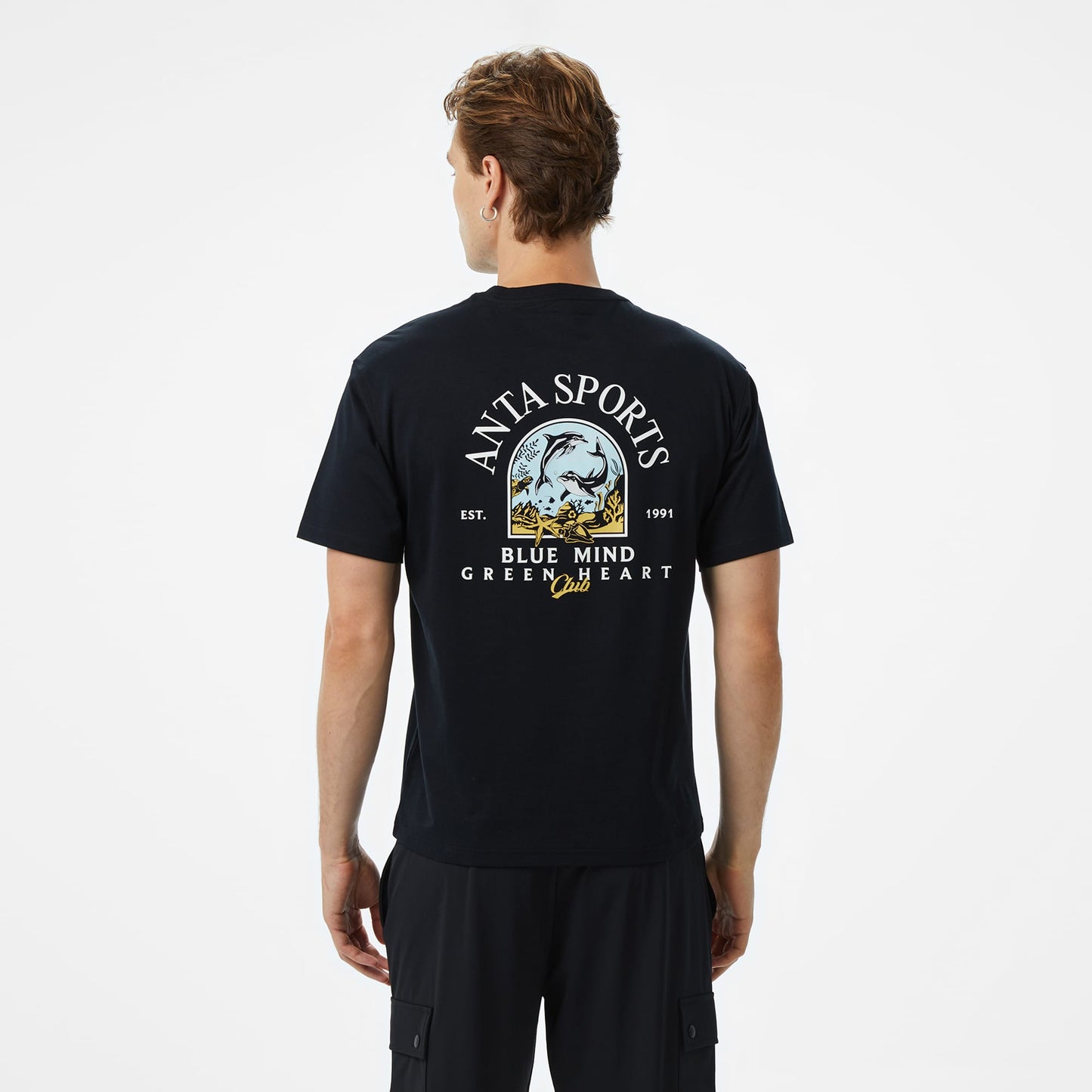Anta Sports Erkek Siyah T-shirt