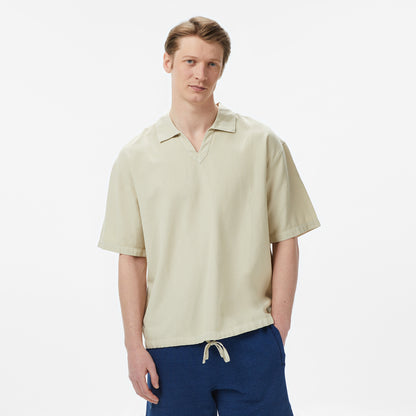 United4 Oversize Fit Erkek Krem Polo