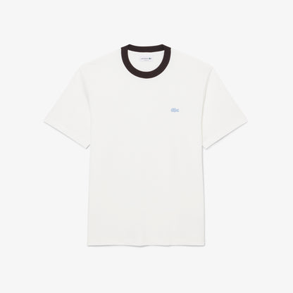 Lacoste Classic Fit Bisiklet Yaka Erkek Beyaz T-shirt