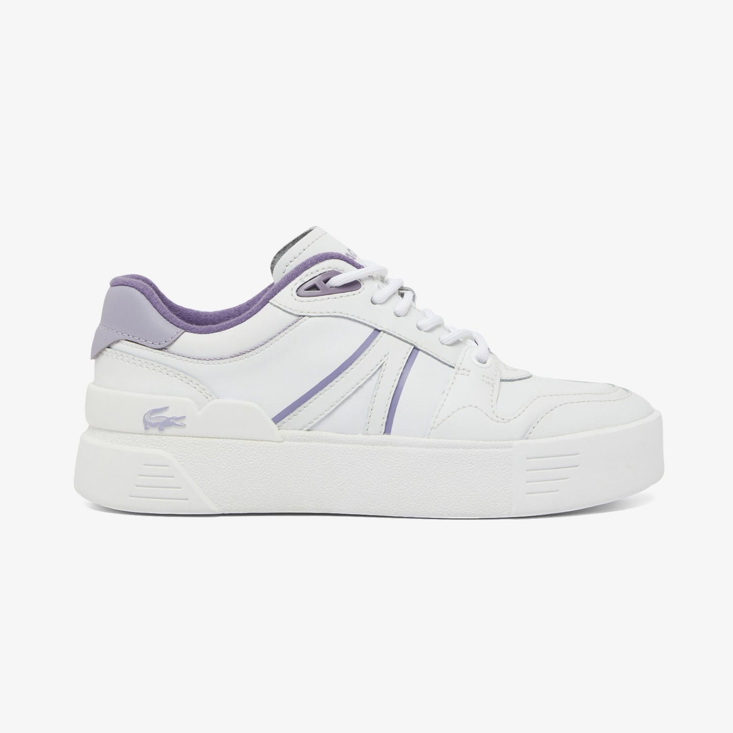 Lacoste L002 Evo Kadın Beyaz/mor Sneaker