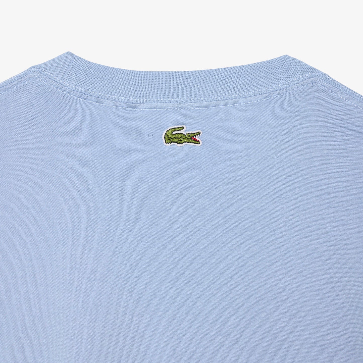 Lacoste Erkek Classic Fit Bisiklet Yaka Baskılı Mavi T-shirt