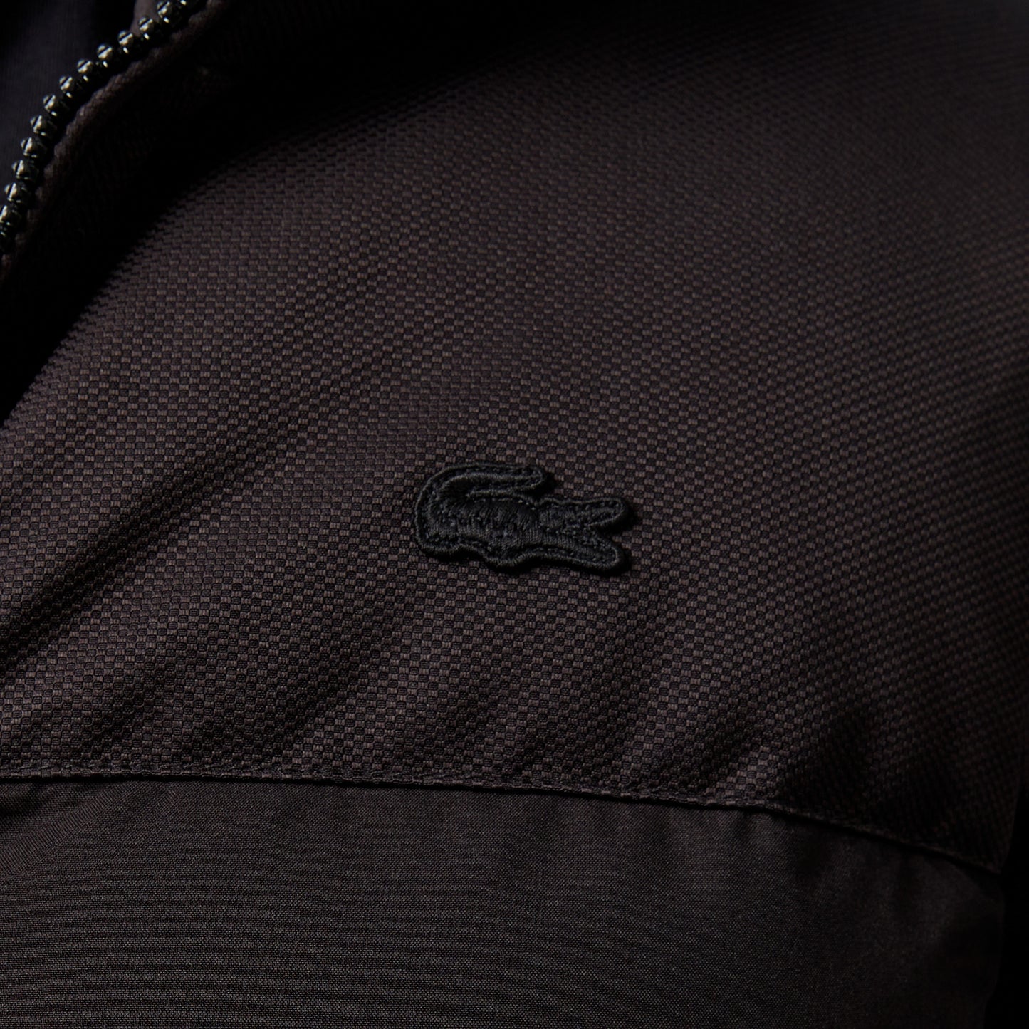 Lacoste Erkek Kapüşonlu Siyah Şişme Mont