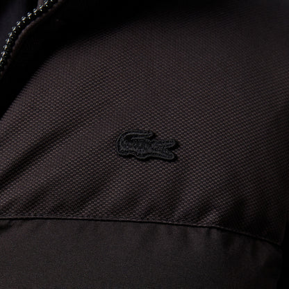 Lacoste Erkek Kapüşonlu Siyah Şişme Mont